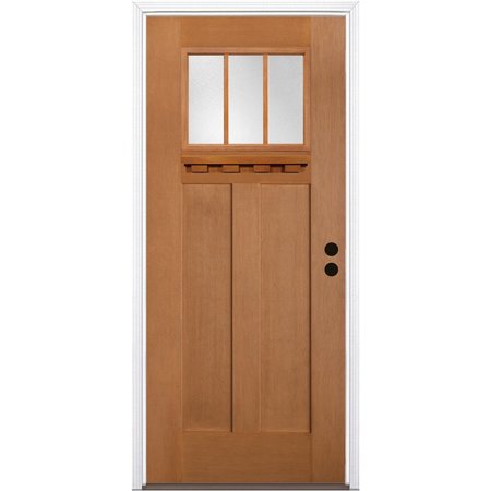 TRIMLITE Exterior Single Door, Left Hand/Inswing, 1.75 Thick, Fiberglass 2868LHISPFGHER2033C691626DB